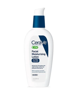 CeraVe PM Facial Moisturizer - CeraVe Skincare Routine for Acne